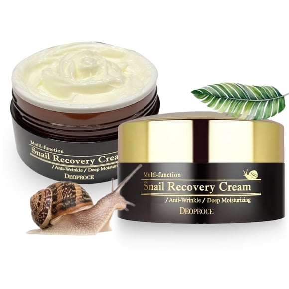 Deoproce Crema de recuperación de caracol Efecto moco de caracol Cuidado de la piel coreano Crema de mucina de caracol facial multifuncional Antiarrugas Crema de día coreana hidratante profunda