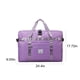 thumbnail image 3 of Bolsa de viaje grande para mujer, bolsa de gimnasio 65L con bolsillo húmedo y bolsa de aseo - equipaje de mano ligero, tela impermeable - rosa, azul, gris, negro, morado, 3 of 6