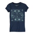 thumbnail image 1 of Camiseta gráfica con encaje Floral Aeropostale azul mediana, 1 of 2