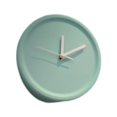 thumbnail image 1 of Reloj de pared de esquina interior, reloj decorativo, minimalista, creativo, redondo, arte de pared Verde menta, 1 of 8