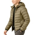 thumbnail image 4 of Trikvn Teen Boys Winter Puffer Jacket with Hood Water-Resistant Lightweight Packable Quilted Coat Full-Zip Warm Outerwear School Travel and Outdoor Play, 4 of 6