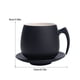 thumbnail image 5 of Posavasos para taza de café de cerámica esmerilada Bewildely juego de tazas de cerámica negro, 5 of 6