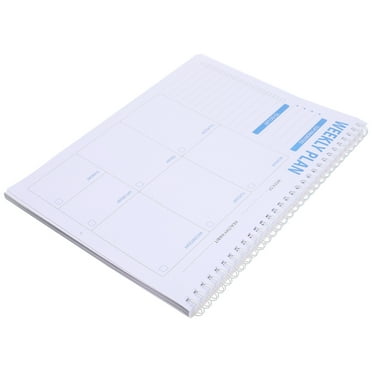 Plan Coil Book Schedule Planner Delicate Notebook Notebooks Yearly Monthly Notepad Student