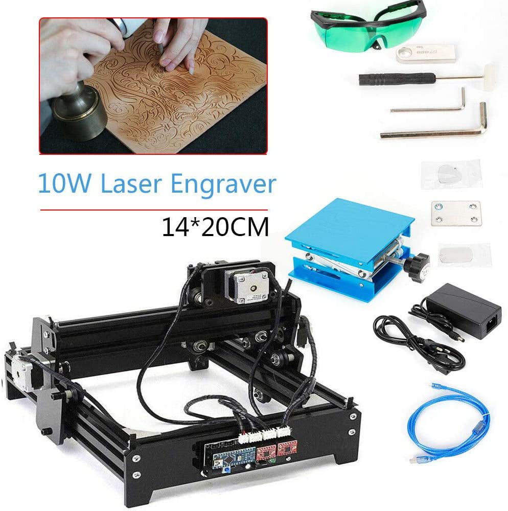 2000mW Mini CNC Laser Engraver Printer Wood Metal Stone Cutter Marking Machine 
