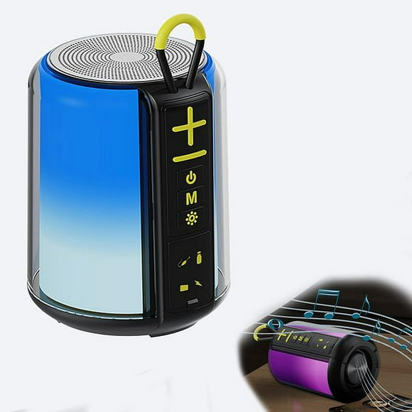 Altavoz Portátil 8W S16, RGB LED, TWS5.3, TF/AUX/USB, 5–9h Reproducción
