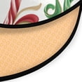 thumbnail image 3 of 36.2 Inch Round Floor Mat Red and Green Candy-cane Carpet Decor Rug for Living Room Bedroom, 3 of 6