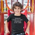 thumbnail image 3 of Tee Hunt Irregardless is Not a Word Kid's T-Shirt Grammar Police Funny Boys Girls Tee, Black, Medium, 3 of 5