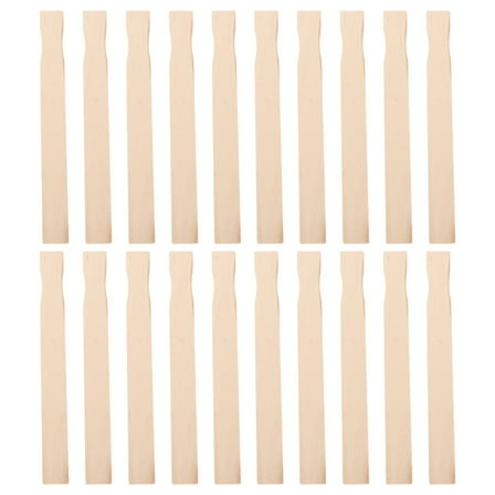 DEEPCRAFF 20Pcs Wooden Paint Stir Sticks for Professional Painters Beige 9.04X1.06X0.10in