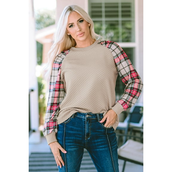 Redhotype Essential Plaid Raglan - Soft & Stylish!
