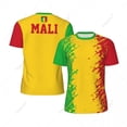 thumbnail image 2 of Exclusive design Mali Flag Grain 3D Printed Men For Running Bike Soccer Tennis Fitness Sports tshirt Mesh Fans Short T-shirt, 2 of 13