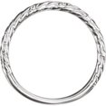 thumbnail image 2 of Jewels By Lux 14k White Gold .04 CTW Diamond Rope Band Size 7, 2 of 2