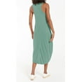 thumbnail image 3 of SIEANE Women's Sleeveless Long Dress V Neck Loose Curved Slit Hem Long Maxi Dress, 3 of 5