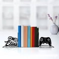 thumbnail image 4 of Handmadetneonsign Game Controller Metal Bookends, Gamer Name Bookend, GamePad Table Bookshelf Decor 042766, 4 of 4