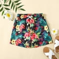 thumbnail image 2 of Toimothcn Boys Swim Shorts Casual Hawaiian Floral Printed Compression Swim Trunks Quickly Dry Soft Swim Shorts 4-5 Years, 2 of 8