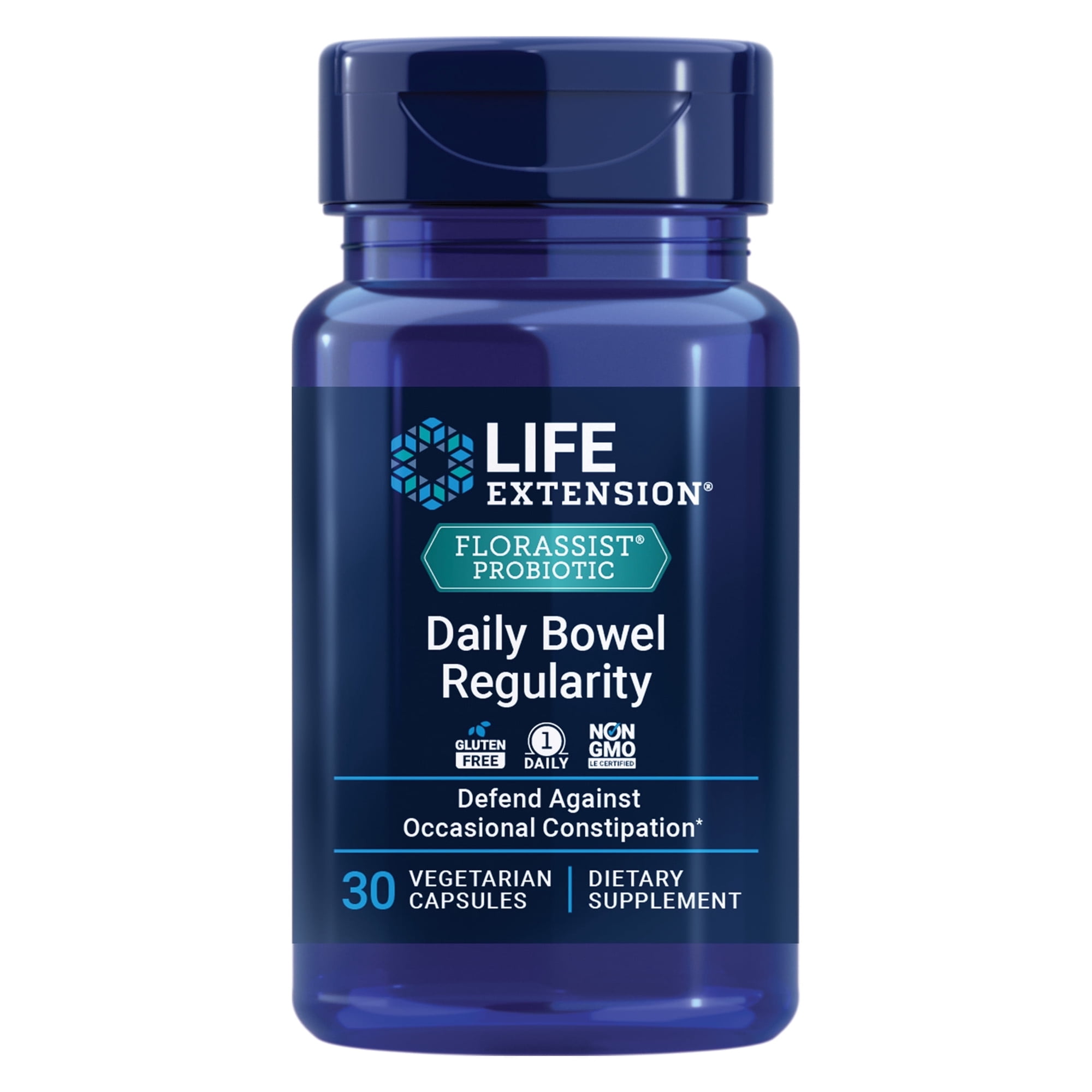 Florassist, Daily Bowel Regularity, 30 Vegetarian Capsules, Life Extension
