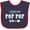 Navy and Red, variant on Inktastic I Love My Pop Pop with Arrow Boys or Girls Baby Bib