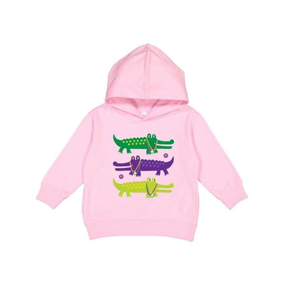 Inktastic Mardi Gras Holiday Alligators Toddler Hoodie