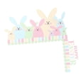 thumbnail image 4 of Decoración de marco de puerta de Pascua, letrero de esquina de puerta de madera, manualidades divertidas para la granja de primavera Estilo A 225x208 cm, 4 of 9