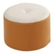 thumbnail image 3 of Taburete pequeño redondo relleno estable y cómodo taburete mueble reposapiés para Beige y naranja, 3 of 9