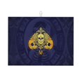 thumbnail image 1 of Microfiber Drying Mat, Ace Poke Skull Symbol Pattern Dish Drying Mat for Kitchen Counter, 18 x 24 inches Blue, 1 of 9