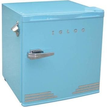 Igloo 1.6 cu ft Retro Compact Refrigerator with Side Bottle Opener -