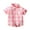 Pink, variant on Xudanell Boys Plaid Shirt Kids Short Sleeve Button Down Shirts Summer Boys Shirt Easy Matching
