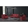 thumbnail image 5 of Ottomanson Convertible Sleeper Sofa Bed with Hidden Storage, Firm Comfort Couch, Burgundy, 5 of 7