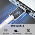 thumbnail image 6 of Apple MFi Certified USB-C to Lightning Cable, 6FT Electronic Cable with High Speed Data Transfer, Fast Charging, OTG Cord, 6 of 8