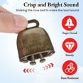 thumbnail image 3 of Beaupretty 2Pcs re Calling Bells with Handle Sturdy Iron Cowbells for Weddings Markets and Sporting Cheers, 3 of 8