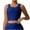 #458 Blue, variant on Felirenzacia Womens Lace Embroided Square Neckline Cropped Tank Top with Wide Strap, Athletic Short Sleeveless Yoga Top for Gym,Yellow,S