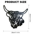 thumbnail image 3 of Xihbxyly Arte de Pared de Metal Personalizado con Diseño de Vaca, Letrero con Nombre Personalizado, Acero Al Carbono Duradero, con Recubrimiento En Polvo para Uso En Interiores y Exteriores, Perfecto, 3 of 5