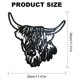 thumbnail image 3 of DMDUOU - Decoración de pared de metal con diseño de vaca personalizado, letrero con nombre de vaca personalizado, decoración para el hogar, idea de regalo para decoración de habitación con temática, 3 of 5