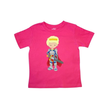 

Inktastic Boy Prince Knight In Shining Armor Blond Hair Gift Toddler Boy Girl T-Shirt