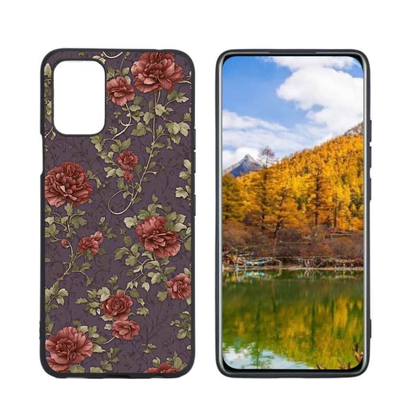 Ivy-Floral-3 Phone Case, Degined for LG Q52 Case Men Women, Flexible Silicone Shockproof Case for LG Q52