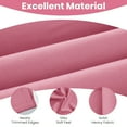 thumbnail image 4 of Lux Decor Blackout Curtains Set of 2 for Living Room, Thermal Insulated Bedroom Drapes, Noise-Reducing & Light Blocking Curtains, 42"x84" Pink, 4 of 11