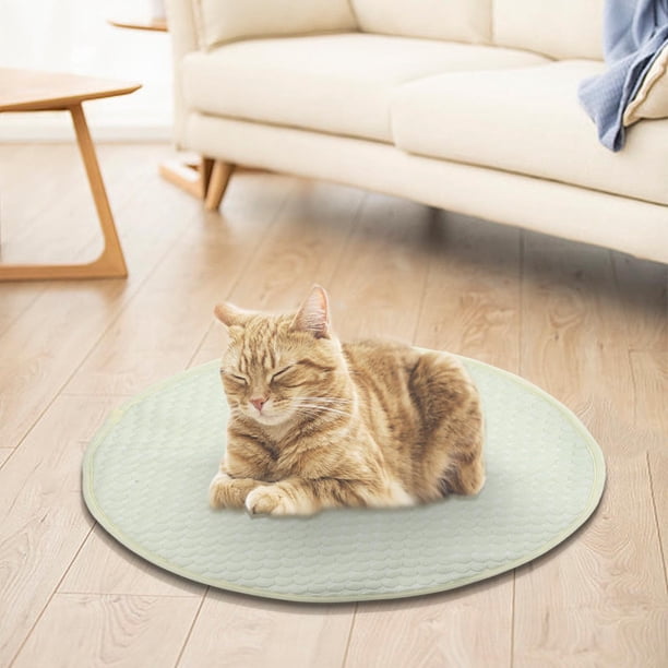 Fiudx Almohadilla de Hielo para Mascotas, Tapete Refrescante Transpirable, Cojín de Vellón Suave y Acogedor, Versátil para Uso En Interiores y Exteriores, Ideal para Perros y Gatos, Fácil de Limpiar