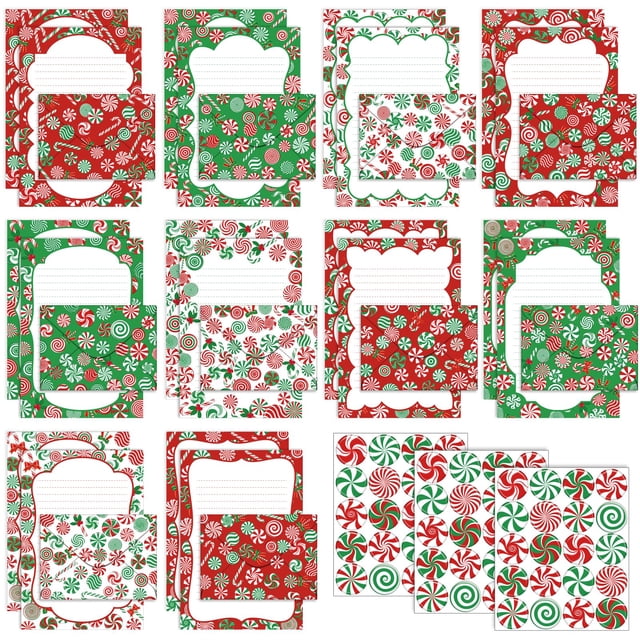 Set de papelería TaoBary 160 piezas con papel, sobres y pegatinas