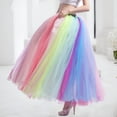 thumbnail image 2 of Women A-Line Tulle Skirt - Vintage Tulle Bubble Tutu Skirt Bridesmaid Petticoat Tutu for Women Womens Tutu Skirt 80s for Women Holiday Tutus for Women and Girls, 2 of 6