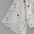 thumbnail image 6 of Seyurigaoka Women Mesh Sheer Cardigan Exquisite Flower Embroidery Loose Tops Beach Blouse, 6 of 7