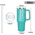 thumbnail image 6 of 40 oz Book Lover Tumbler with Handle, Straw & Leak Proof Lid - Insulated Stainless Steel Mug Gift for Readers, Bookworms (Birthday, Christmas), 6 of 6