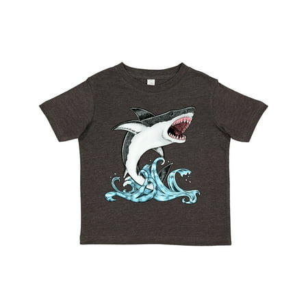 

Inktastic Great White Shark Jumping Gift Toddler Boy or Toddler Girl T-Shirt
