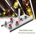 thumbnail image 2 of Stainless Steel Glass Bottle Cutter Wine Beer Bottles Cutting Tool with 3 Wheels Cutting Machine for DIY Projects, 2 of 8