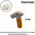thumbnail image 2 of Cute Funny Hammer Plush Doll Stuffed Toy Keychain Creative Pendant Girl Backpack Decor Birthday Gift, 2 of 4