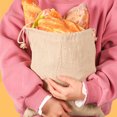 thumbnail image 4 of unbranded 2Ud Bolsas Para Pan Hechas De Lino Con Ajustable Color Beige Para Almacenamiento Y Transporte, 4 of 8