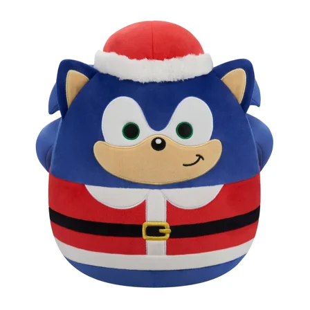 Squishmallows Sonic Santa 12" Plush Limited Holiday Edition Stuffed Animal Pal