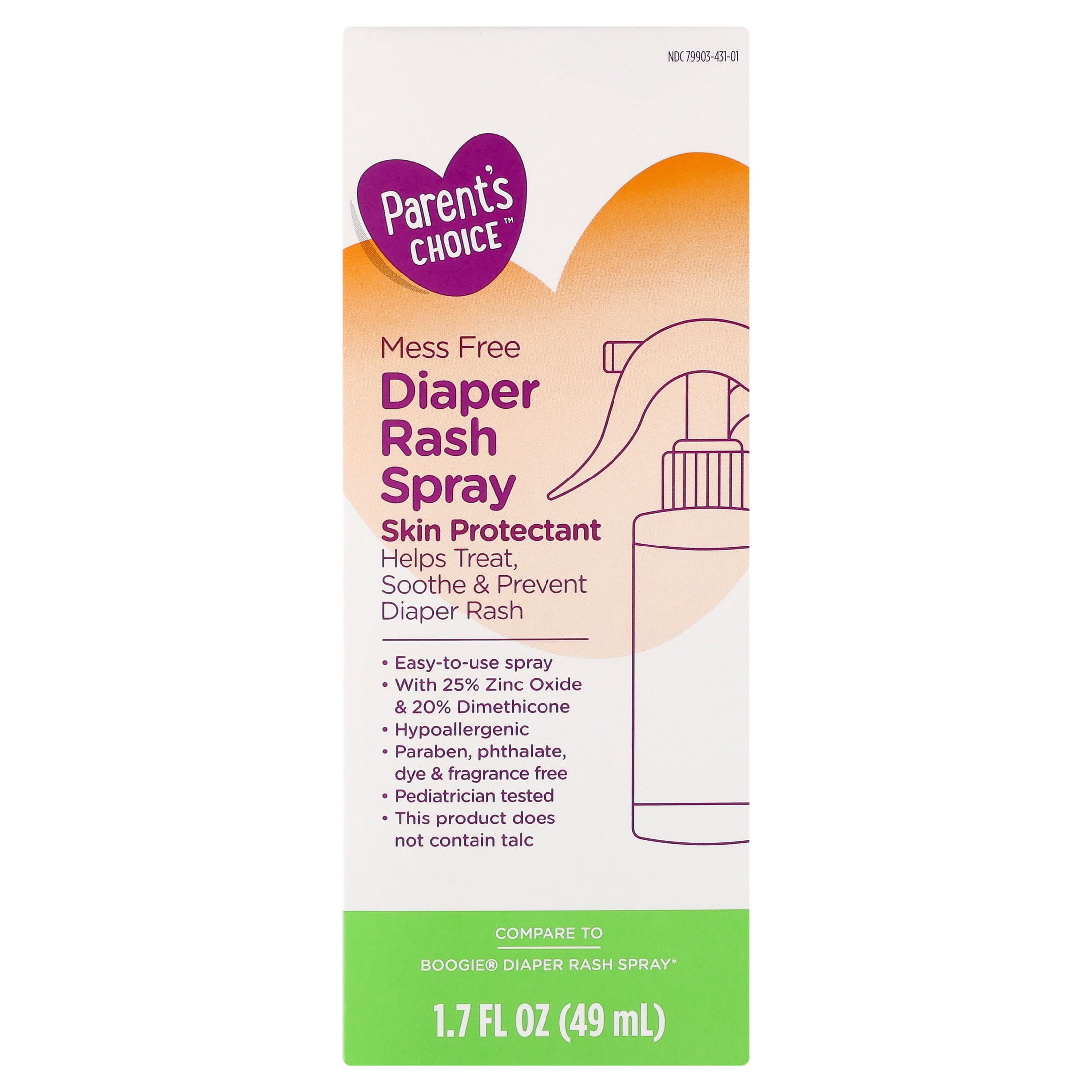 Parent's Choice Diaper Rash Spray, 1.7 fl oz