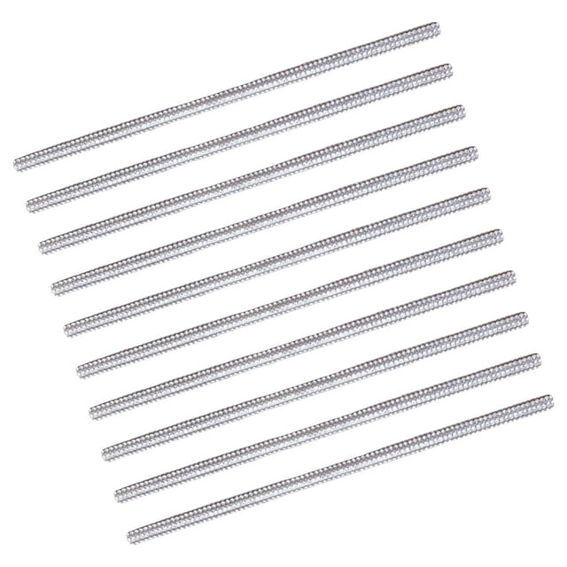 10 piezas de tiras decorativas para aire acondicionado de coche, accesorios interiores, piezas de PVC Blanco