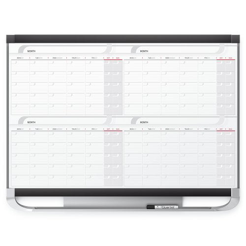 Quartet Dry Erase Calendar Board, Whiteboard Planner, 3' x 2