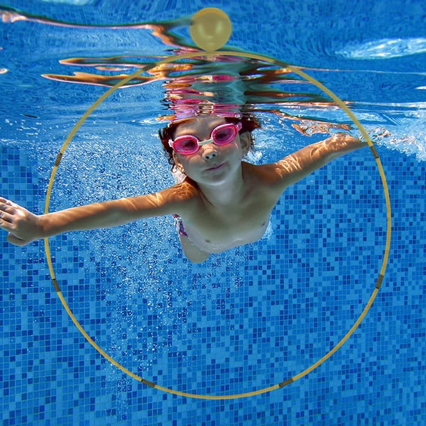 Juguetes de buceo para piscinas infantiles, aro de buceo, juguetes de piscina para entrenamiento de natación (amarillo)