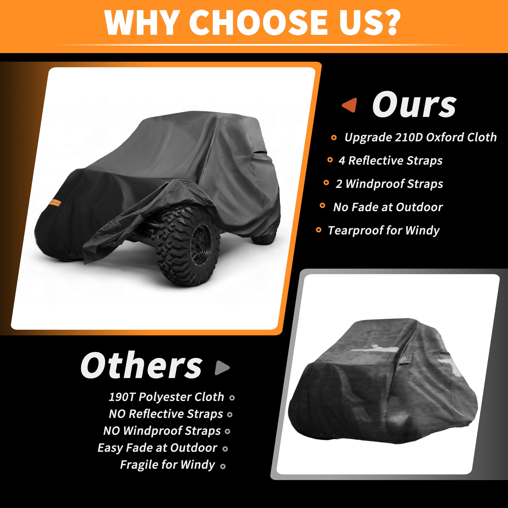 Unique Bargains UTV Cover for Yamaha YXZ1000R 2 Seaters Waterproof Side by Side Cover